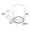 Delta Light SUPERLOOP-FIX 45 MDL Suspension lamp