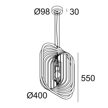 Delta Light SOIREE SC 4055 E27 Suspension lamp