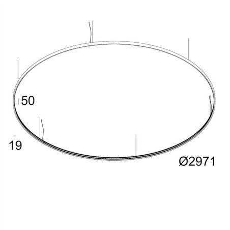 Delta Light SUPERLOOP HC 300 MDL Suspension lamp