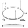Delta Light SUPERLOOP PLUS HC 90 SBL Suspension lamp