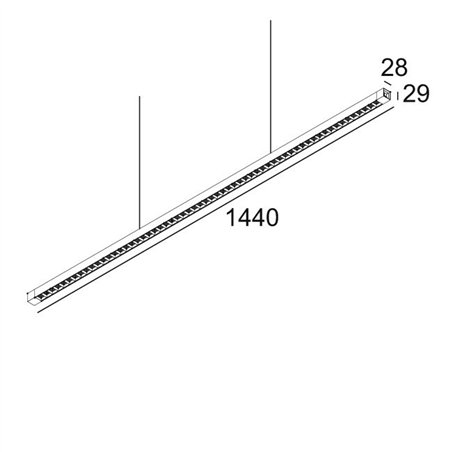 Delta Light INFORM SQ P144-5 DOWN Suspension lamp