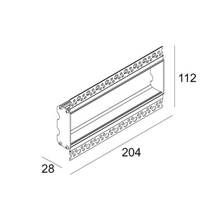 Delta Light MOUNTING KIT INLET TRIMLESS L20