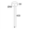 Delta Light MULTINOVA 55 ROD SUSPENSION 0,4m Suspension lamp
