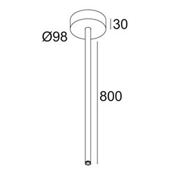 Delta Light MULTINOVA 55 ROD SUSPENSION 0,8m Hängelampe