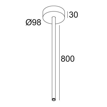 Delta Light MULTINOVA 55 ROD SUSPENSION 0,8m Suspension lamp