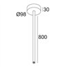 Delta Light MULTINOVA 55 ROD SUSPENSION 0,8m Suspension lamp