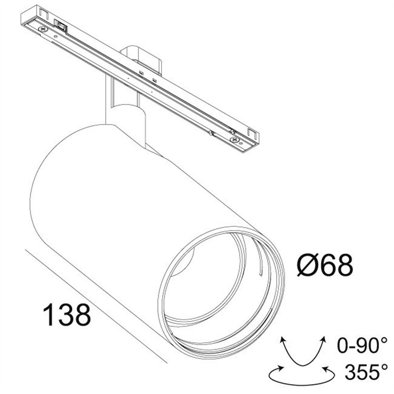 Delta Light SOLI - 66 NLT Q-DIM Schienenbeleuchtung
