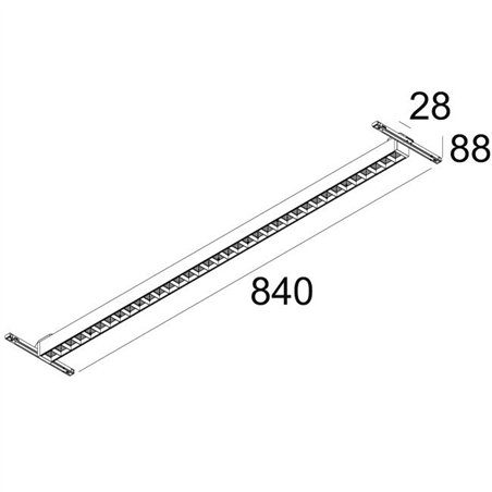 Delta Light SOLI - FORM 90 DOWN-UP 2 CIRCUIT Q-DIM Track lighting fixture