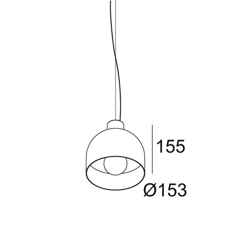 Delta Light MANTELLO L1515 E27 Suspension lamp