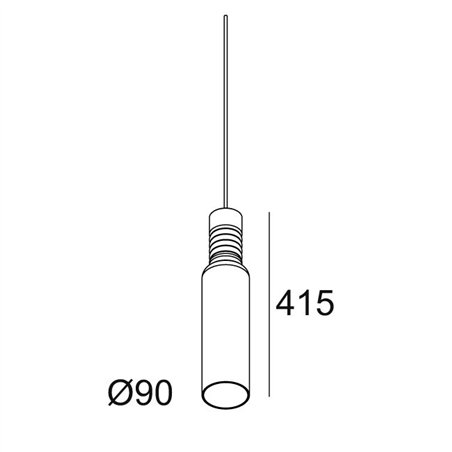 Delta Light MILES C4 AMBER Suspension lamp