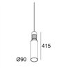 Delta Light MILES C4 AMBER Suspension lamp