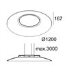 Delta Light ZOOVER 120 DOWN-UP LIGHT GREY Suspension lamp