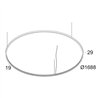 Delta Light SUPERLOOP SLIM IN 170 SBL Suspension lamp