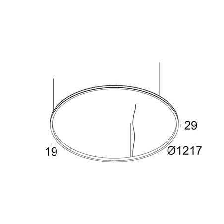 Delta Light SUPERLOOP SLIM OUT 120 SBL Suspension lamp