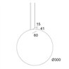 Delta Light OONO C E27 Suspension lamp