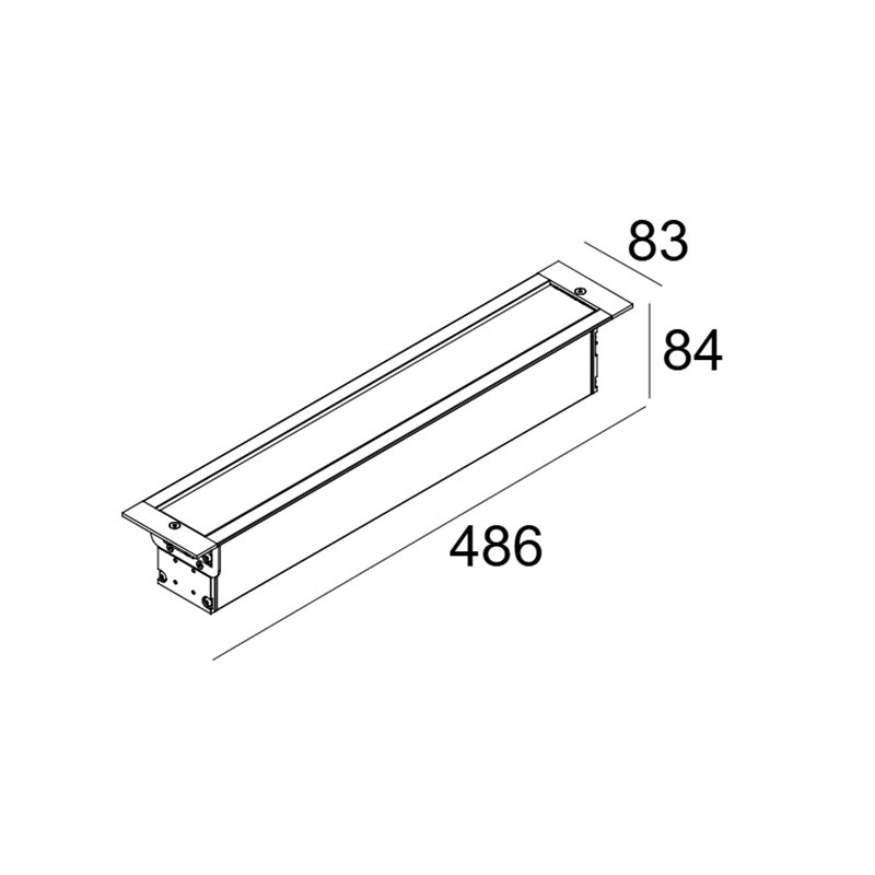 Delta Light LOGIC LINEAR 440 WALLGRAZER Bodenlampe
