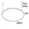 Delta Light SOLI - SHHH 90 C SCARLET Suspension lamp