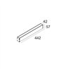 Delta Light Logic Linear On 440 DIM5 Honeycomb Wall lamp / Floor lamp