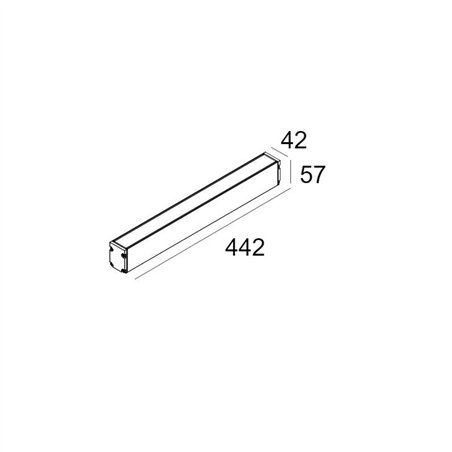Delta Light Logic Linear On 440 Wall Grazer DIM5 Wall lamp / Floor lamp