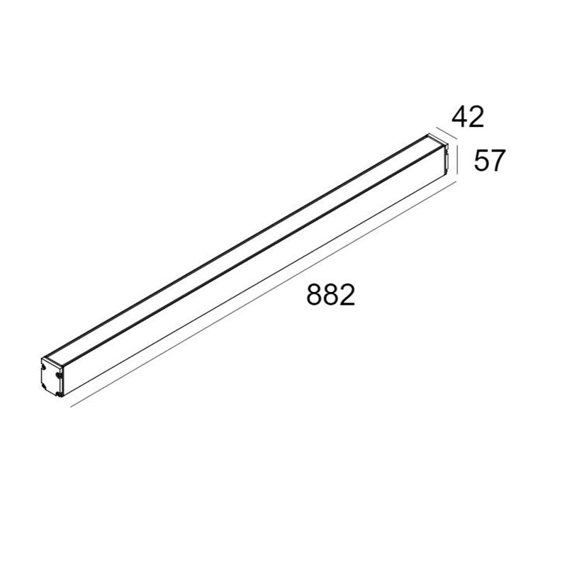Delta Light Logic Linear On 880 DIM5 Wandlampe / Bodenlampe
