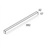 Delta Light Logic Linear On 880 Honeycomb DIM5 Wall lamp / Floor lamp