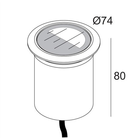 Delta Light LOGIC 60 R A MOON 24V Recessed lamp