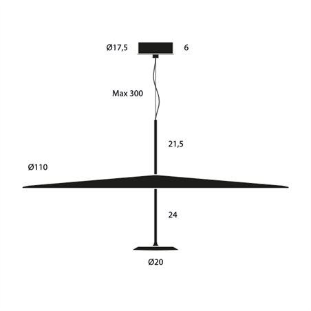 Lumina Dot 1100 Suspension lamp