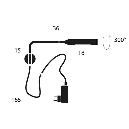 Lumina Flo Wall (with cable/adaptor) Wall lamp