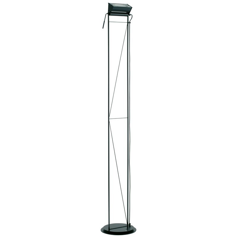 Lumina Opus Classic Stehlampe mit verstellbarem Kopf, dimmbar mit Schnurdimmer.