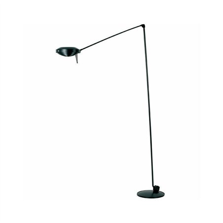 Lumina Elle LED floor lamp with adjustable design and dimmable switch.