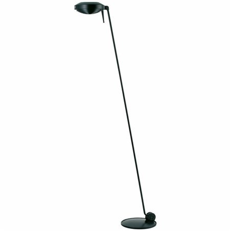 Lumina Elle 1 LED floor lamp with adjustable design and integrated dimmable switch.