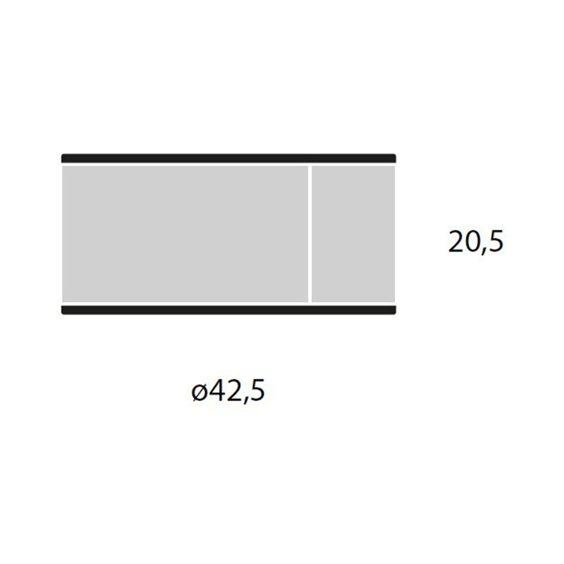 Lumina Moove Drum Shade Lampenschirm für eine elegante Ausführung, kompatibel mit Moove Body, Doppia und Mono.