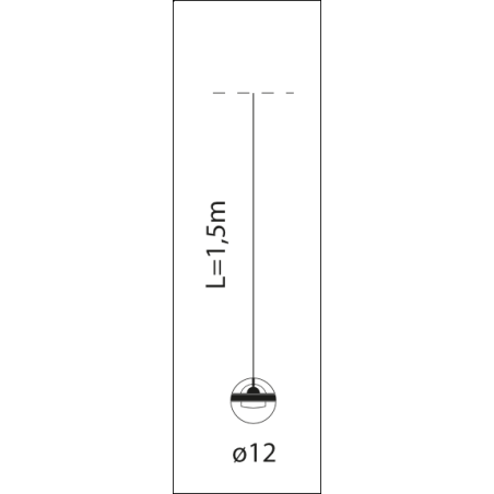 LUMINA LIMBUS MODULAR CABLE 1,5M Suspension lamp
