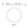 Vibia Circle Ø 47 cm - 3363 ceiling lamp