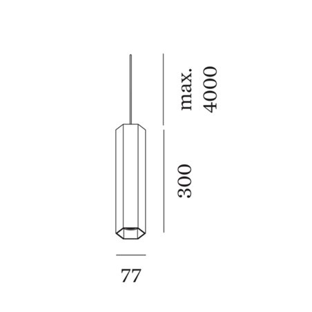 Wever & Ducré Hexo Suspended 3.0 PAR16 Suspension lamp