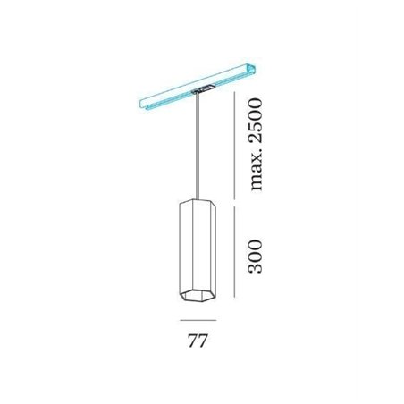 Wever & Ducré Hexo On Track 3.0 PAR16 1-phase Track lighting fixture