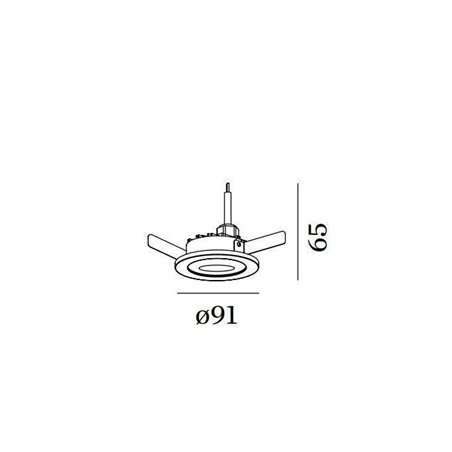 Wever & Ducré Intra 1.0 Opal Ceiling lamp