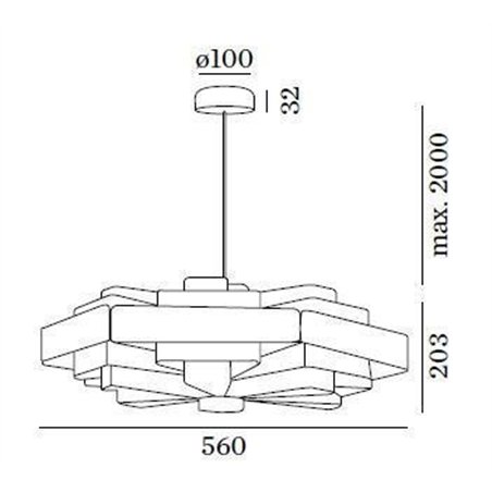 Wever & Ducré J.J.W. 04 Suspension lamp