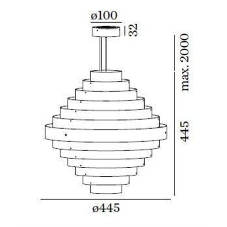 Wever & Ducré J.J.W. 05 Suspension lamp
