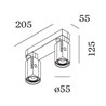 Wever & Ducré Sqube On Base 2.0 PAR16 Ceiling lamp