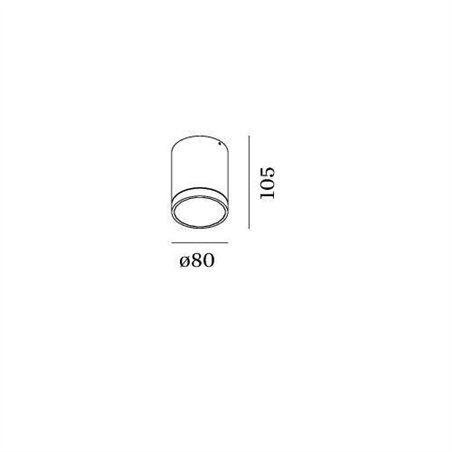 Wever & Ducré Tube 1.0 LED Ceiling lamp