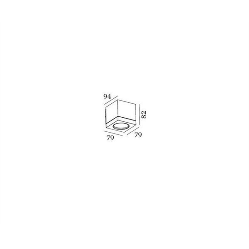 Wever & Ducré Tube Carré Wall 1.0 PAR16 Wandlampe