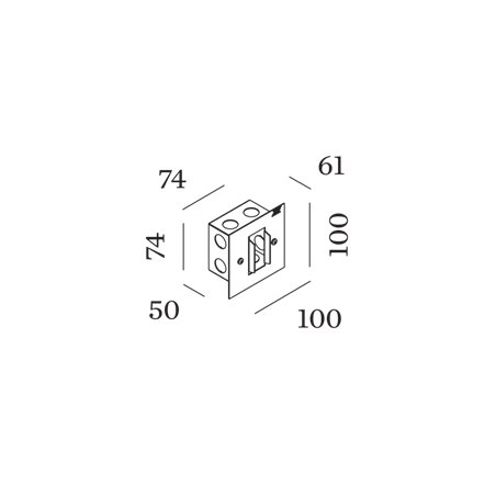 Wever & Ducré Stripe 0.4 / 0.7 Recessed Housing Incl. Plasterkit
