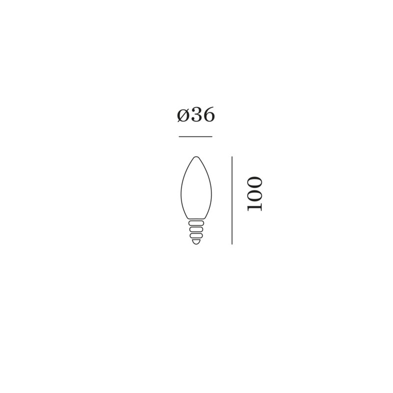 Wever & Ducré C35 LED Lamp 2700K | E14