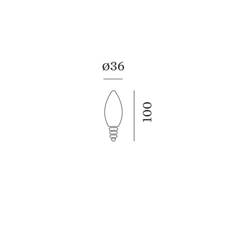 Wever & Ducré C35 LED Lamp 2700K | E14
