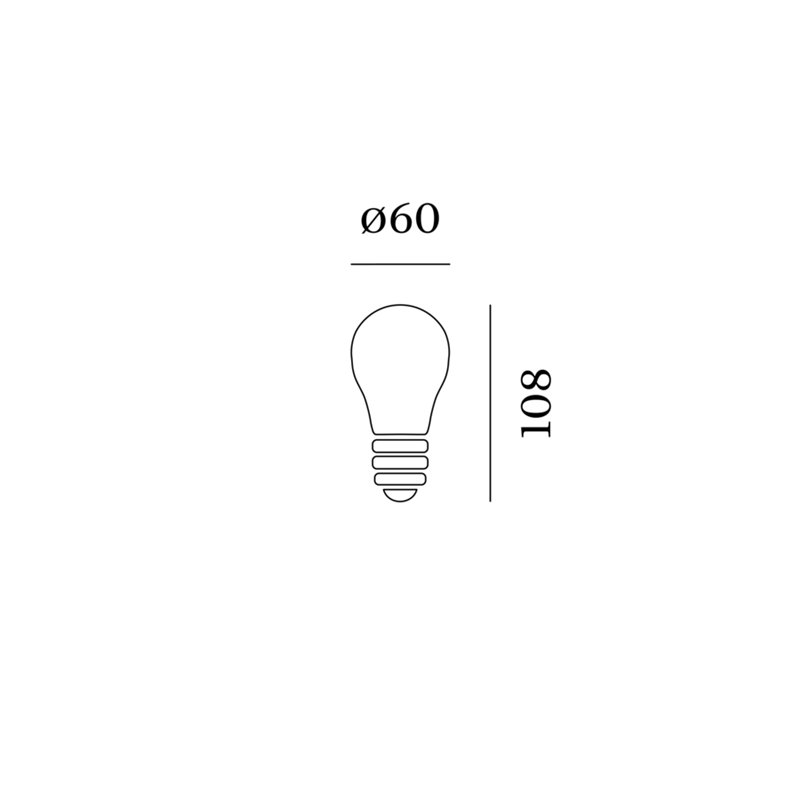 Wever & Ducré A60 LED Lamp 2200K | E27