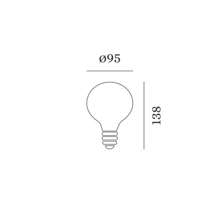 Wever & Ducré G95 LED Lamp 2700K | E27 1000lm