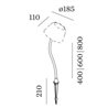 Wever & Ducré Pole 800 Curved Swam