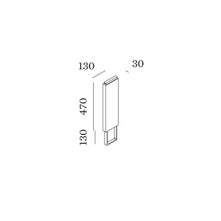 Wever & Ducré Pole 470 With Concrete Ground Fixation