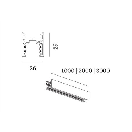 Wever & Ducré Track Profile 3M Strex System | Surface/Suspended